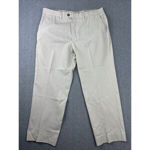 Tommy Bahama Pants Mens 35x30(28) Beige Straight Relax Beach Vacation Silk Blend